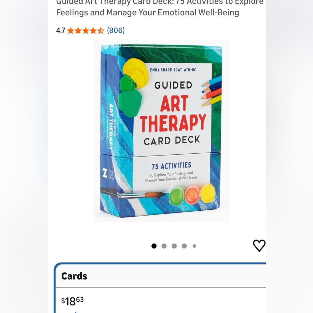 Guided Art Therapy Card Deck - Colorful (Unbranded) - Picture 6 of 11